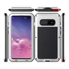 Étuis en alliage d'aluminium en verre trempé pour SAMSUNG note9 S10 s9 Plus note8 note10 plus Defender Heavy Duty Armor Kickstand 3 en 1 Housse antichoc étanche à la poussière