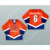 GdSir Custom Ivy van den Huevel 6 Netherlands National Team Orange Hockey Jersey Nouveau Top Ed S-M-L-XL-XXL-3XL-4XL-5XL-6XL