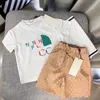 Bebek Yeni Tasarımcı Tarzı Çocuk Giyim Setleri Yaz Erkek ve Kızlar Spor Takım Bebek Bebek Kısa Kol Giysileri Çocuklar