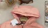 Роскошный пуховый комбинезон для новорожденных, детская зимняя одежда, размер 66-90, пальто с принтом внутреннего медведя для мальчиков и девочек, Dec05