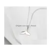 Pendentif Colliers 20 pcs/lot Sier queue de sirène pendentifs pour femmes amoureux dauphins baleine poisson charmes bijoux accessoires livraison directe Dh4up