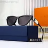 Designer-Sonnenbrille von Loius Vuiton, 2024, schmaler Rahmen, breites Bein, silbernes Katzenauge für Damen und Herren, modischer Internet-Promi, UV-beständiger Trend