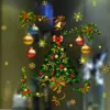 Wall Stickers Christmas Balls Window Glass Wall stickers Festival Decals Santa Murals Year Christmas Decorations For Home Decor Stickers 231208