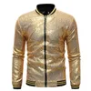 Hommes vestes automne col montant veste européenne décontracté visage brillant Performance robe grand Baseball veste manteau 231208