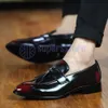 Klänningsskor designer New Fashion Point Toe Men's Comfy Leather Shoes Men Slip-On Wedding For Best Quality Zapatos de Vestir