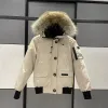 Designer Winter Down Coat Canadian Gooses Womens Fashion Women Jacket White Duck Windproof Parka Long Leather Collar Cap Warm Coats