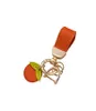 Creative cute cartoon fruits key chain men women exquisite lovely bag pendant beautiful party gift green car key chain