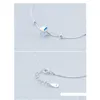 Bracelets de cheville Colusiwei véritable 925 Sterling cristal Cube Sier cheville pour femmes bracelet de charme de jambe cheville pied accessoires Fashion253V Dro Dh0Mn