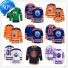 Edmonton Custom Oilers Hockey Jerseys 7 Paul Coffey 31 Grant Fuhr 86 Philip Broberg 75 Evan Bouchard 16 Tyler Benson Stuart Skinner Olivier 5