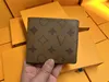 Cartera de alta calidad Estilo a cuadros de París Diseñadores Cartera para hombre Hombres famosos Monedero de lujo Lienzo especial Múltiples billetera pequeña y corta