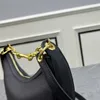 Роскошная сумка-хобо, сумка через плечо, сумка Moon, женская дизайнерская сумка на цепочке, модная универсальная кожаная сумка на плечо, однотонная, размер 29 см