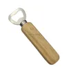 Openers Stainless Steel Wooden Handle Red Wine Beer Bottle Opener Handheld Bartender Soda Glass Cap Openers Kitchen Bar Tools Wholesal Dhs4K