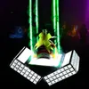 Bar ملهى Nightclub Metal Castle LED Base Whisky Wine Champagne Display Holder Propirfiers Promins Withing with Laser