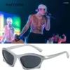 Sunglasses Vintage Y2K Men Fashion Hip Hop Steampunk Sun Glasses Women Design Punk Eyewear Futuristic Silver ShadesSunglassesSungl261J