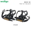 Pedais de bicicleta wellgo m248du mtb pedais de bicicleta liga de alumínio peilin rolamento mountain bike pedal com boca de cão peças de bicicleta 231208