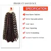 الباروكات الاصطناعية Sallyhair 6 حزم Faux Soft Faux locs 14inch الكروشيه تجويف الشعر تسريحات الشعر الأفريقية درودلوك الكروشيه الضفائر 231208