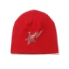 Beanie/Kafatası Kapakları Moda Rhinestone Desen Örme Sıcak Şapka Kadınlar Beanie Kpop Peri Grunge Beanies Erkekler Kış Harajuku Sıradan Y2K UNISEX CAP 231208