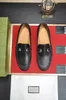 16Model 2024 Elegant Man Luxury Dress Shoes Men Läder Normal italienska loafers för avslappnad sko man pekade tå blå designer herrskor