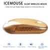 Mouse Mouse wireless in legno Mouse da gioco ottico regolabile 1600 DPI Mouse da gioco wireless per casa e ufficio per PC Computer portatile 231208