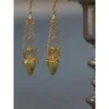 Dangle Lustre Designer De Luxe Egypte Indien Turc Vintage Gland Longue Oreille Goutte Boucle D'oreille Bvzantine Style Dangle Boucle D'oreille Bijoux 231208