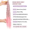 الباروكات الاصطناعية Meifan Crochet Hair Wate Wave Curly Canthetic Faux locs for Women Ombre Dreadlocks preoped braiding Hair 231208