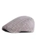 Berets Spring Fashion Plaid Berets Hat Color Sboy Caps Gatsby hoeden rijden Cabbie cap zomer y blinder voor mannen vrouwen 231208