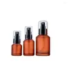 Opslagflessen 10st Glazen Fles Lege Matte Wijn Rode Lotion Spray Toner Cosmetische Verpakking Essentie Essentiële Olie Pipetflesjes 15ml 30ml