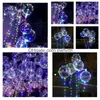 Украшение вечеринки 20-дюймовые светящиеся воздушные шары со световой ниткой Luminou Led Bobo Balloon для свадебного фестиваля Gwb16573 Прямая доставка Ho Dhiw0