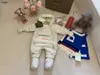 Brand newborn baby jumpsuit kids designer clothes Size 70-100 Hooded and plush boy girl overcoat Foot cover and glove Dec05