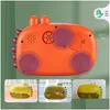 Juguetes de baño Bebé para niños Música Dinosaurio Burbuja Hine Bañera Jabón Matic Maker Habitación Juguete 221118 Entrega de gotas Ducha de maternidad Dhxu3