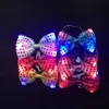 Décoration de fête Glow Led Flash Bow Tie Enfant Adulte Cadeau Anniversaire Concert Fournitures De Mariage Brillant Dans Dark262f