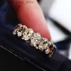 Con pietre laterali Anello di diamanti Moissanite con taglio ovale di lusso Originale Anello di fidanzamento in argento sterling 925 con fedi nuziali per le donne Gioielli da sposa YQ231209