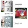 Adesivos de parede adesivo decorações de festa de natal adesivos de parede boneco de neve ímãs geladeira porta do carro 231208