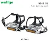 Pedais de bicicleta wellgo m248du mtb pedais de bicicleta liga de alumínio peilin rolamento mountain bike pedal com boca de cão peças de bicicleta 231208