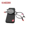 Sunglasses KAEDEK Thin Frame Rectangular Frames Tr90 Reading Glasses aluminum Magnetic Case Folding Presbyopic Eyeglasse 1 1 5 2 289Y