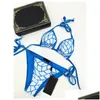 Swim Wear luksusowe damskie bikini projektant y plażowy bikini garnitur mody list wydrukowany koronkowy strój kąpielowy dla kobiet upuszcza deliv dhviw
