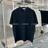 23SS Designer Letter Bedrukte T-shirts T-shirt Mode High Street Korte mouwen Zomer Casual T-shirt Ademend Mannen Dames Ronde hals Tees Jurken voor Wo 31211