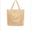 2023 Kvinnor Straw Shopping Bag Wine Coconut Fiber Tote Bags Ladies Summer Fashion Beach Crochet Pouch Fashion Handväskor Size33 38CM315L