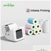 Skrivare PERIPAGE A2 mini Pocket Printer Inkless Wireless Printing for Kids Crafts Etiketter Klistermärken Kvitton - Kompatibla med iOS ANDR OTVFV