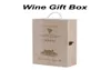 Envoltura de regalo Caja de vino de madera Botella doble Correa Cajas Shell Decoración del hogar Tamaño 35x20x10 cm Botellas estándar de 750 ml Rústico Sólido XJ3970118