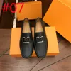 19model Winter Warm Fur Loafers Mens Leather Fashion Driving Designer Men Shoes Casual Italian Luxury Brand Loafers Shoes Man Casual Shoes