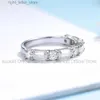 Yan taşlarla Kuololit 585 14K 10K Emerald Ring Kadınlar için Moissanite Solitaire Yüzük Eşleştiren Sonsuzluk Düğün Bague Anillo YQ231209