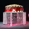 Support à gâteau rond en cristal acrylique transparent, décoration de fête de mariage avec suspension, fournitures d'événements de 16 pouces, 268W