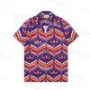 Nuovi polo casual da uomo Camicie da bowling larghe T-shirt stampata con lettera di design T-shirt oversize traspirante