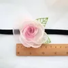 Kettingen Camellia Bloem Sexy Fluwelen Blad Ketting Voor Vrouwen Hals Sleutelbeen Roze Chokers Dame Sieraden Accessoires Meisje Gift Kant Gothic