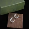 Pendientes de diseñador Pendientes con monograma de lujo Tiempo para diamantes Pendientes finos Joyería de alta calidad Regalos Con caja original