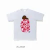 Bapesta Ape Human Head Herren T-shi Bape Tshi Fashion Tops für Männer Casual Graphic Bapes Chest Letter Tees Luxurys Kleidung Druck 310