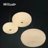 حليب الدونات الأبيض زجاج قلادة مصباح الطعام غرفة المعيشة مطعم El Bar Cafe Loft Bpple Donut Suspension Light217W