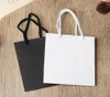 Present Wrap 10st White Black High Quality Simple Paper Bag With Handtag Kraft Candy Box Wedding Party Package3736683