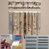 Jewelry Pouches 9-in-1 Adhesive Paste Wall Hanging Storage Hooks Key Organizer Necklace Hanger Hook